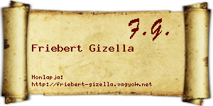 Friebert Gizella névjegykártya